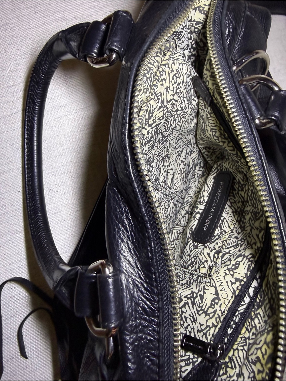 Rebecca Minkoff MAB Black Leather Satchel - Picture 3 of 3